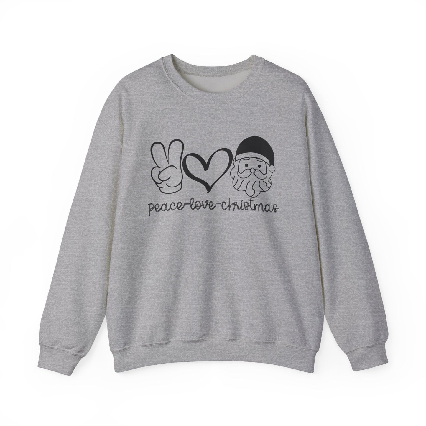 Peace Love Christmas Crewneck Sweatshirt