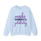 Make Yourself a Priority Mental Health Crewneck Sweatshirt
