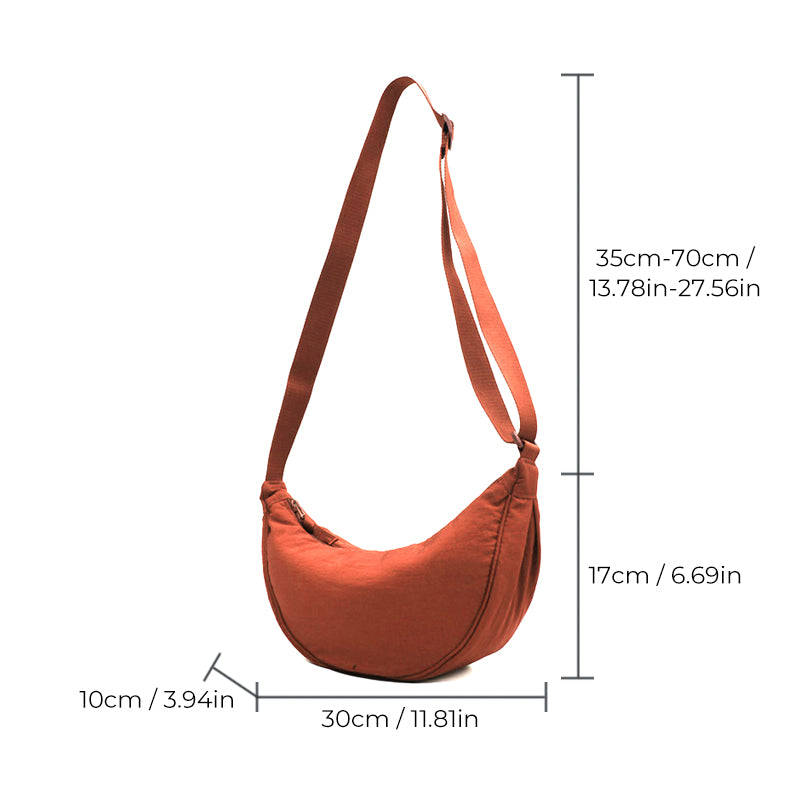 Nevaeh - Crescent Crossbody Bag - Samberule