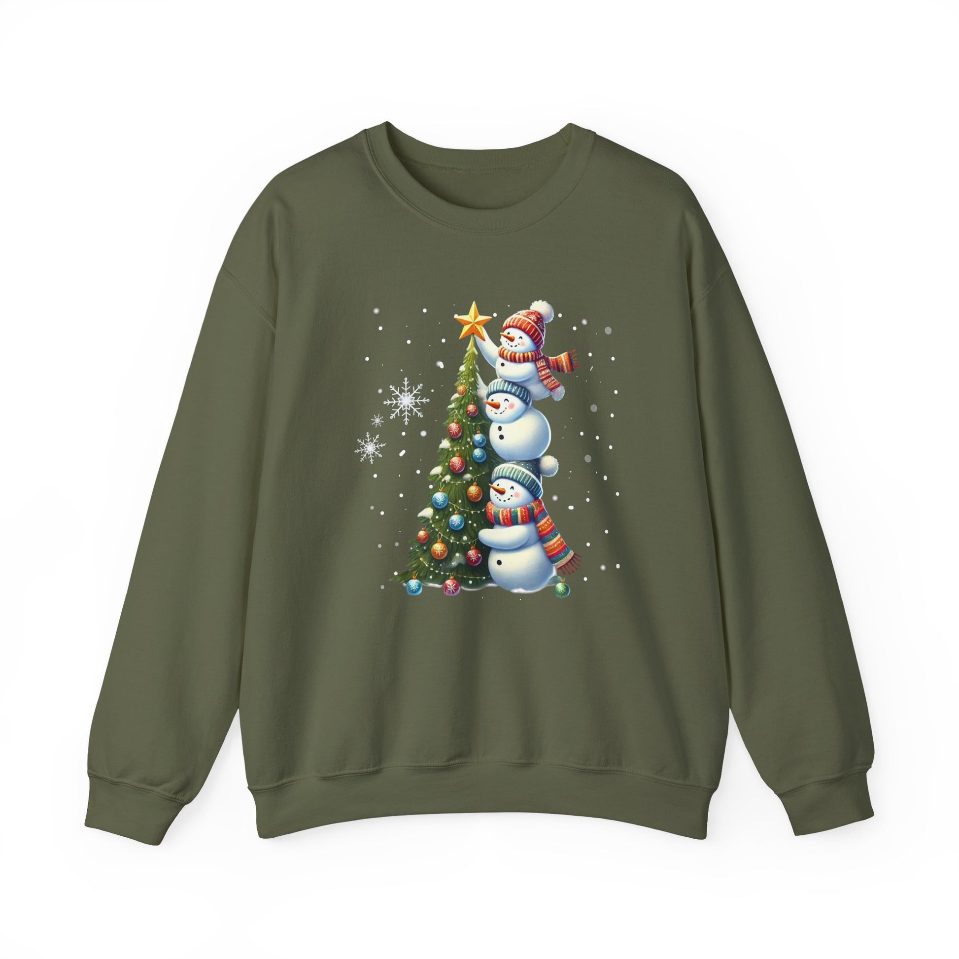 Festive Snowman Christmas Crewneck Sweatshirt - Samberule