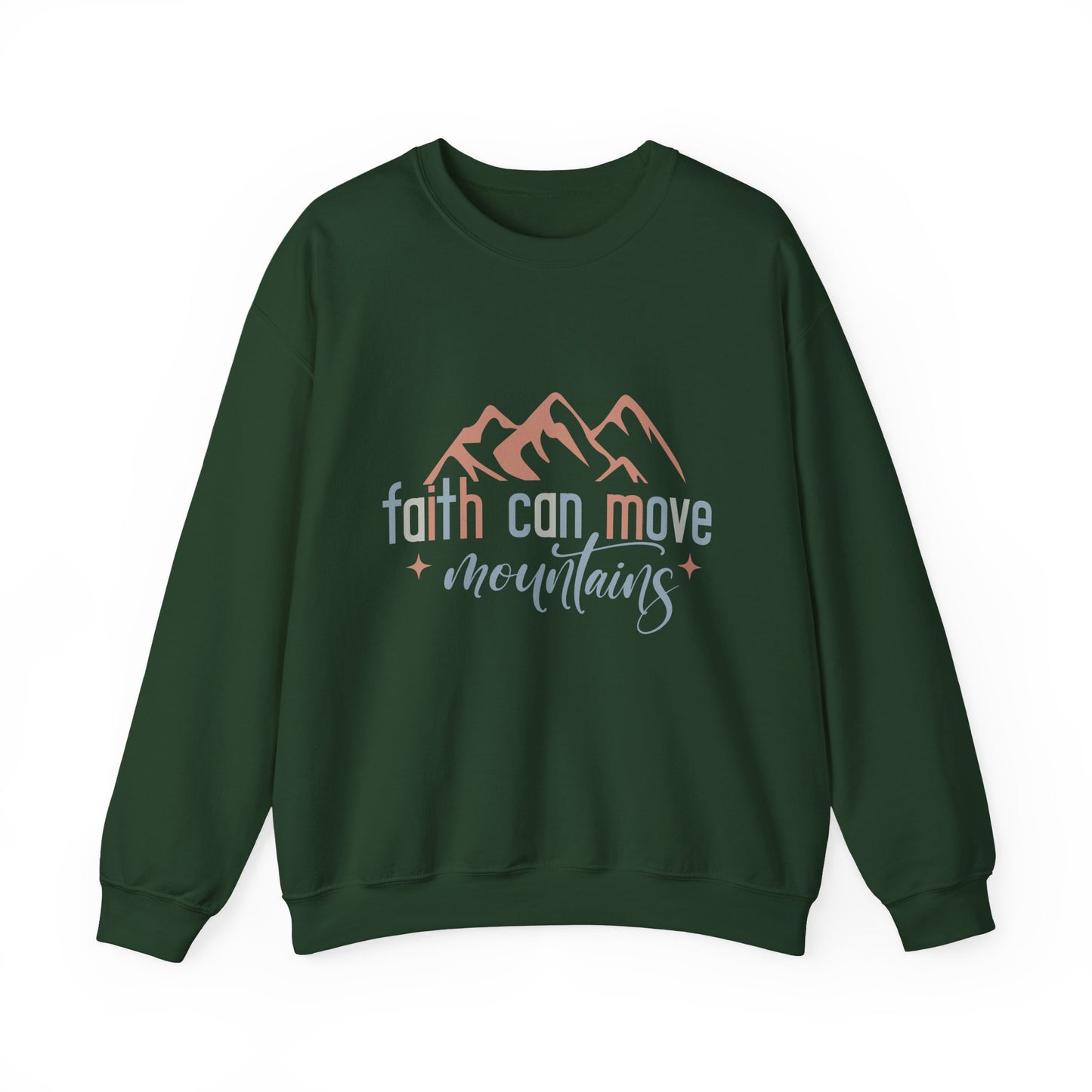 Faith Can Move Mountains Faith Crewneck Sweatshirt