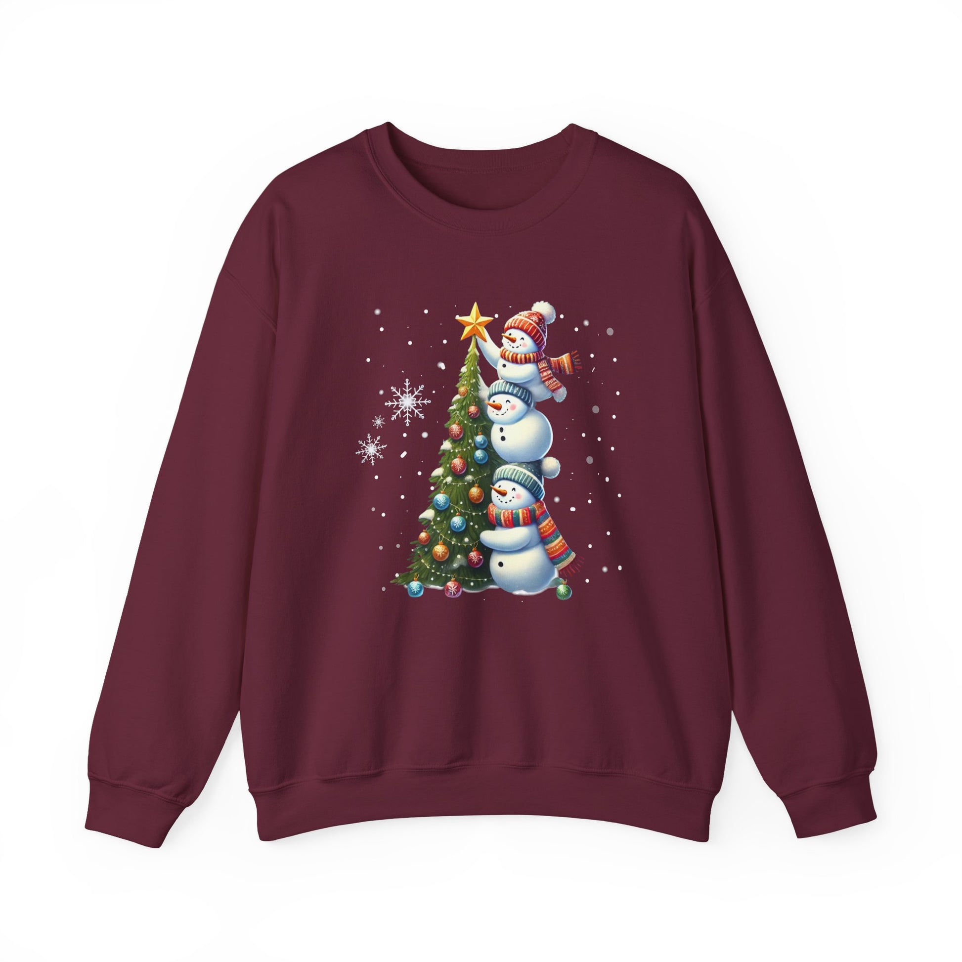 Festive Snowman Christmas Crewneck Sweatshirt - Samberule
