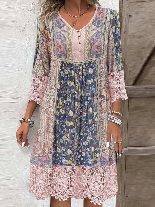 Raelynn - Boho Lace Dress - Samberule