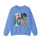 Santa, Reindeer, Snowman & Gingerbread Christmas Crewneck Sweatshirt - Samberule