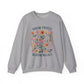 Grow Freely Bloom Wildly Motivational Crewneck Sweatshirt