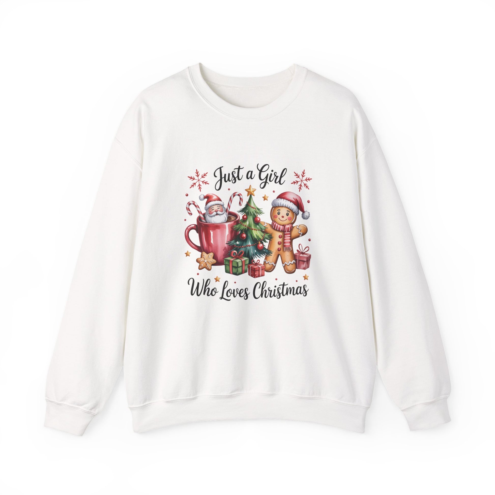 Just a Girl Who Loves Christmas Crewneck Sweatshirt - Samberule