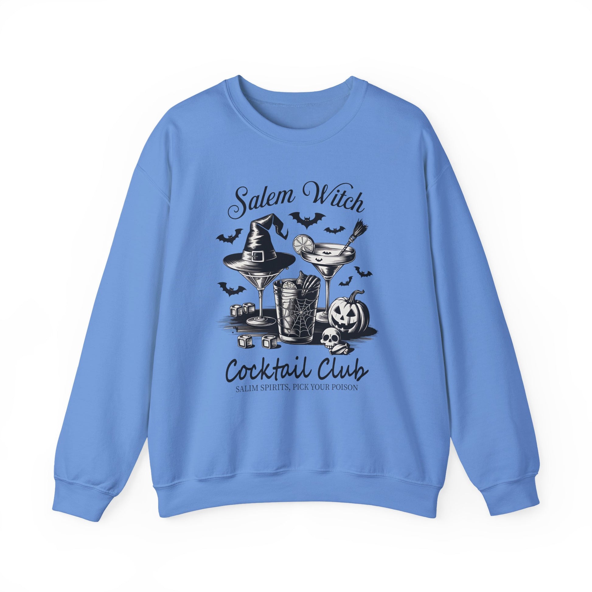 Salem Witch Cocktail Club Halloween Crewneck Sweatshirt - Samberule