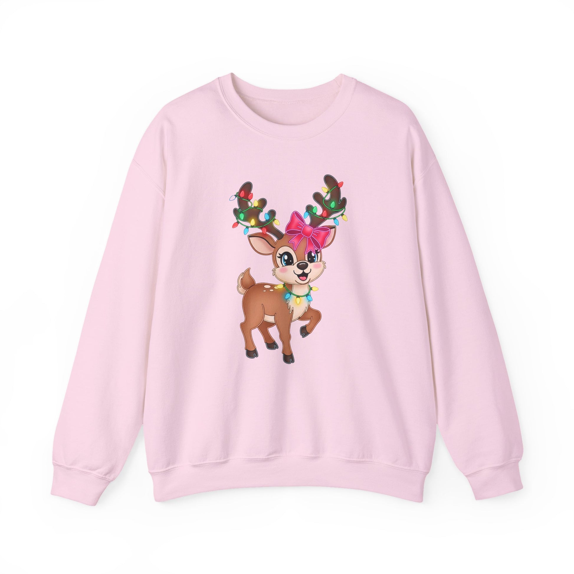 Cute Reindeer Christmas Crewneck Sweatshirt - Samberule