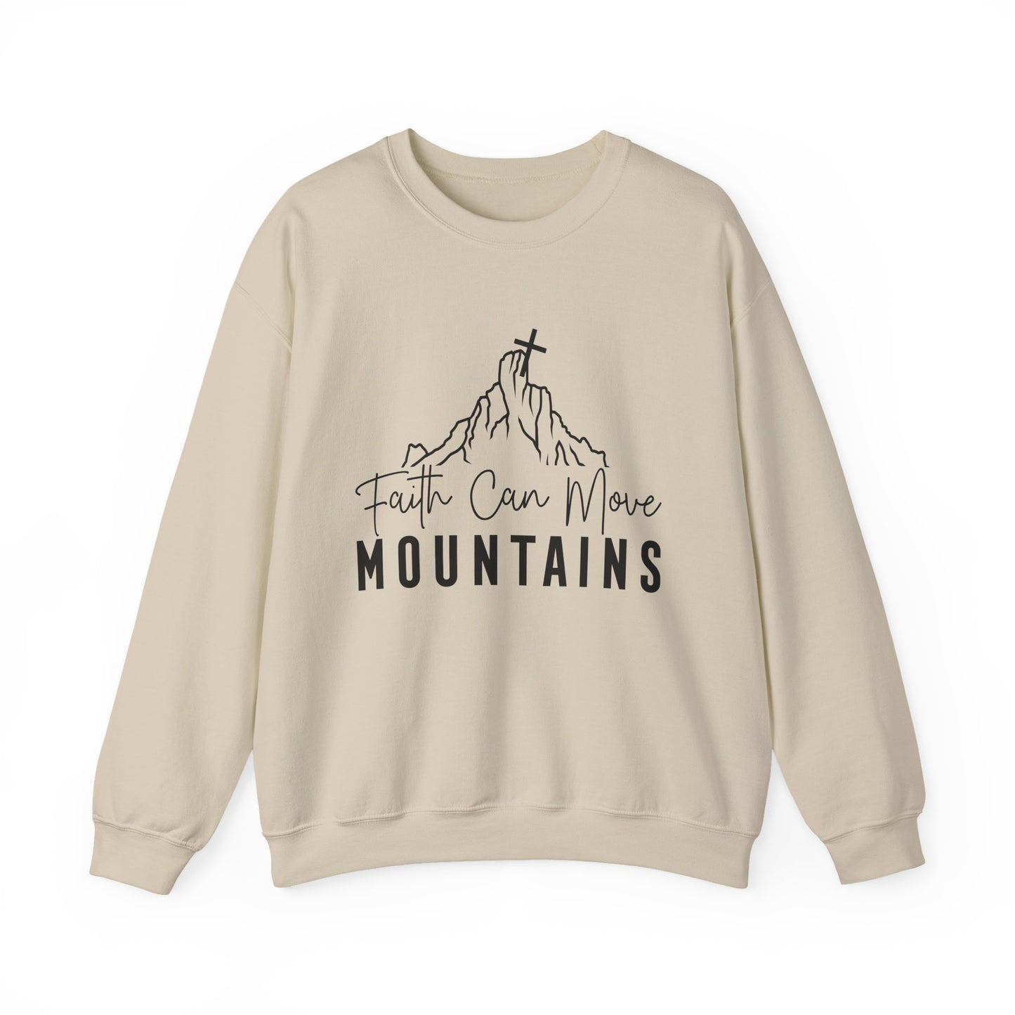 Faith Can Move Mountains Faith Crewneck Sweatshirt