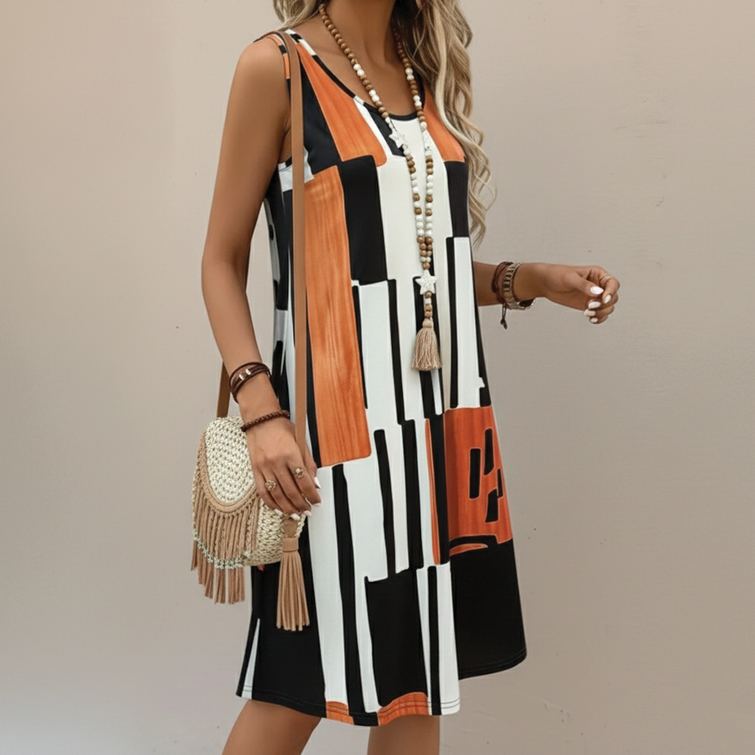 Aria - Sleeveless A-Line Dress - Samberule