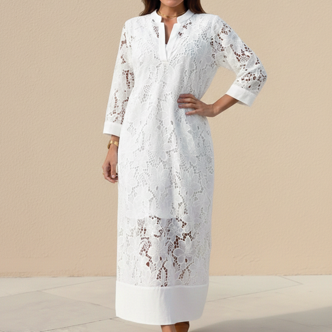 Avery - Lace Layered Dress - Samberule