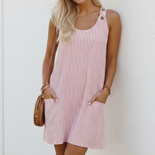 Avery - Striped Mini Dress - Samberule