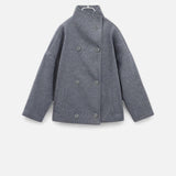 Women's Short Coat with Chic High Collar - Samberule