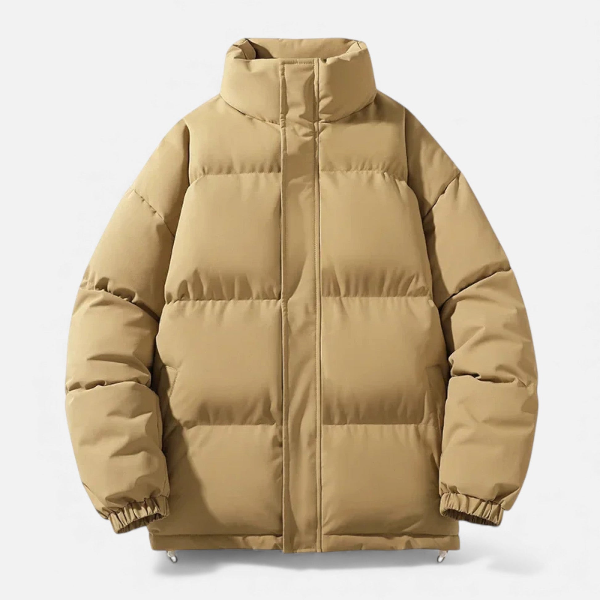 Unisex Cotton Puffer Jacket with Stand Collar - Samberule
