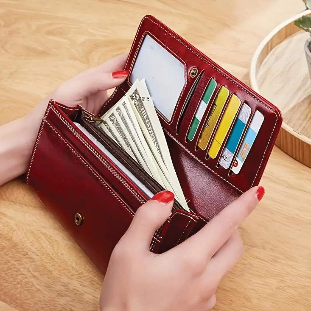 Sandra - Leather Bifold Wallet - Samberule