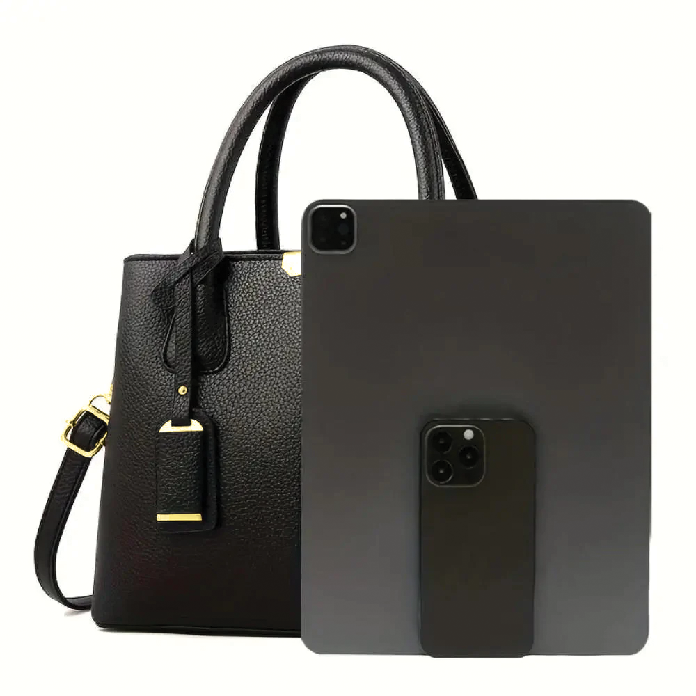Martha - Vegan Leather Structured Handbag - Samberule