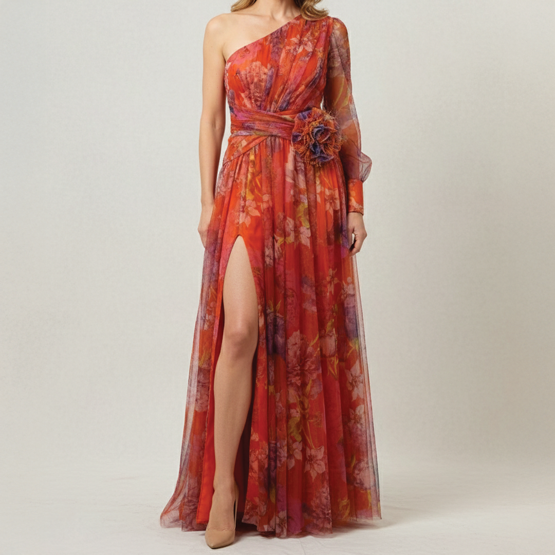Evelyn - Floral Tulle Dress - Samberule