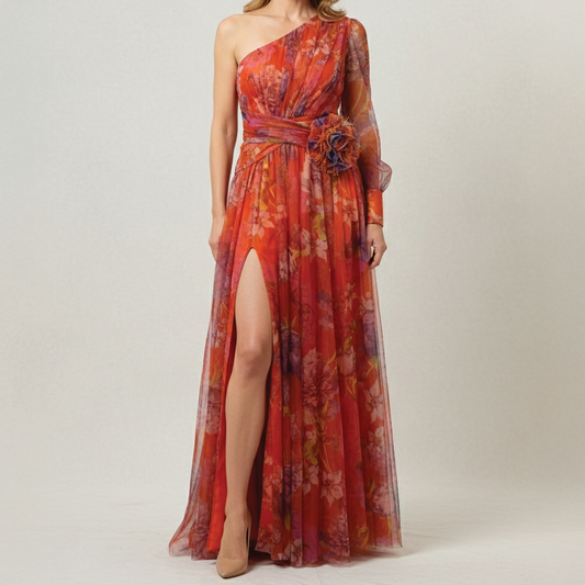 Evelyn - Floral Tulle Dress - Samberule