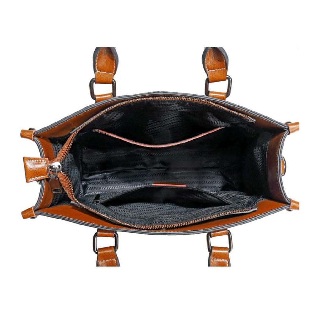 Sally - Structured Leather Handbag - Samberule