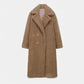 Women’s Long Winter Coat with Turn-Down Collar - Samberule