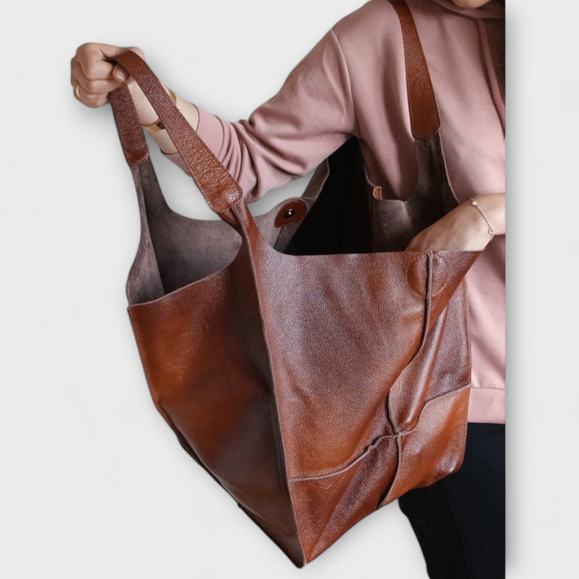 Stella - Vegan Leather Tote Bag - Samberule