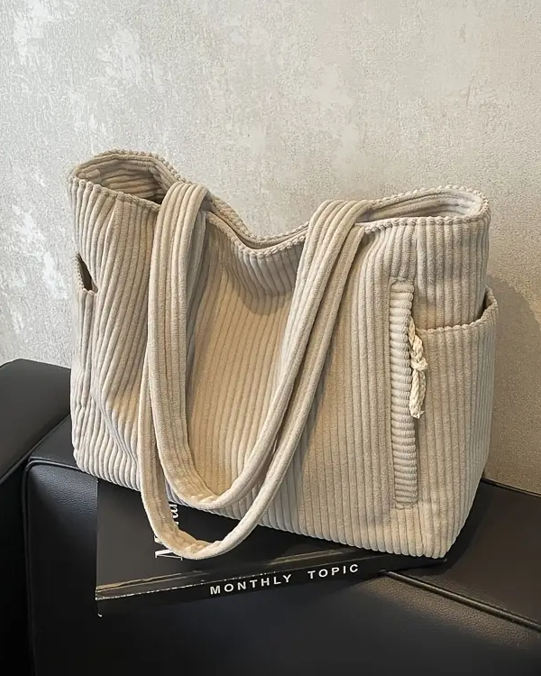 Aubrey - Corduroy Tote Bag - Samberule