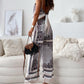 Stylish Printed Lace-Up Vest & Pants Two-Piece Set