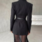 Fashion Jacket & Perspective Skirt Two-Piece Set