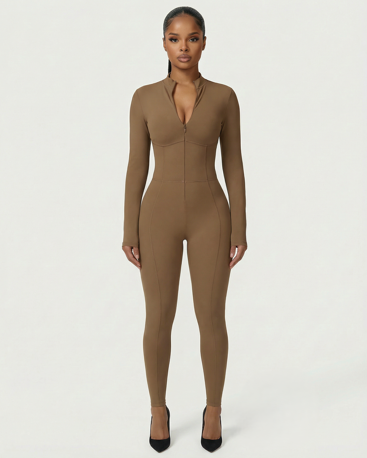 LUVINA Zip-Up Jumpsuit