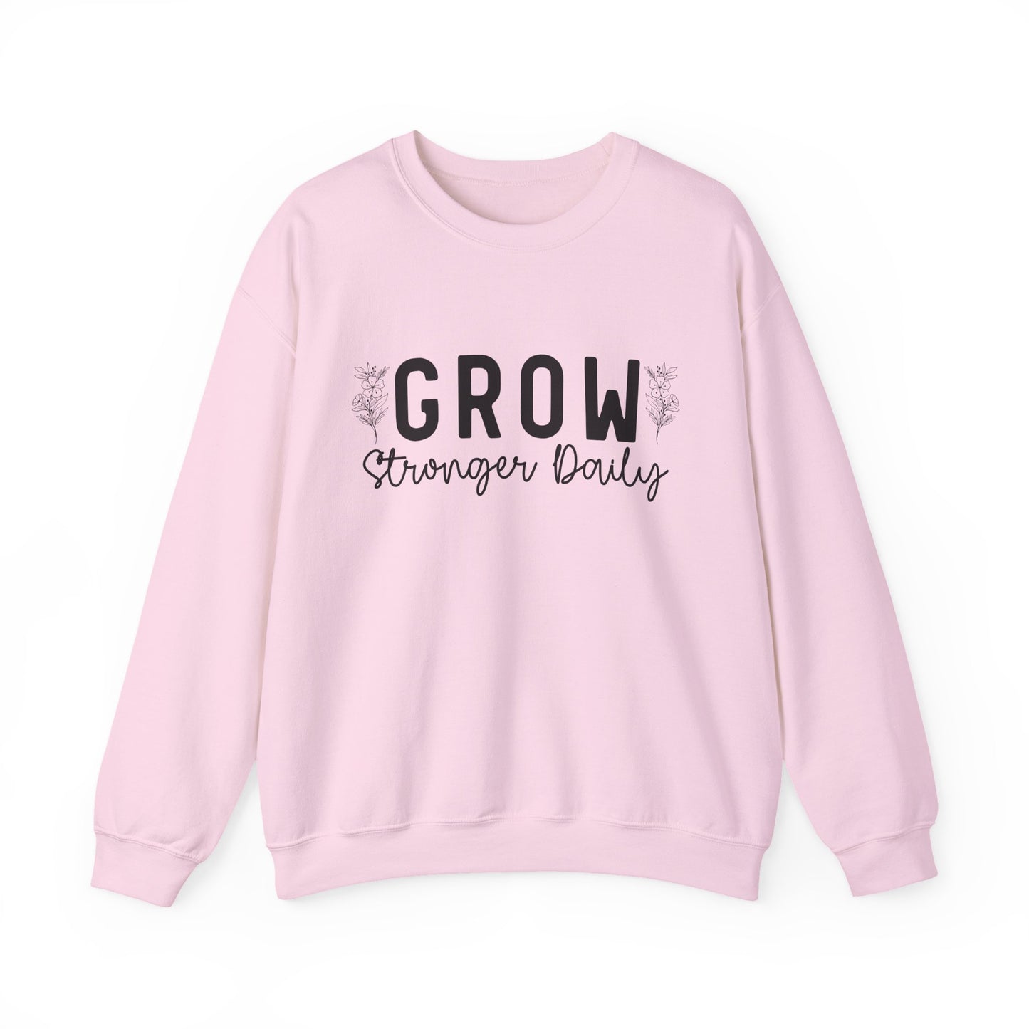 Grow Stronger Daily Mental Health Crewneck Sweatshirt