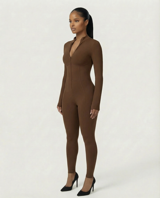 LUVINA Zip-Up Jumpsuit