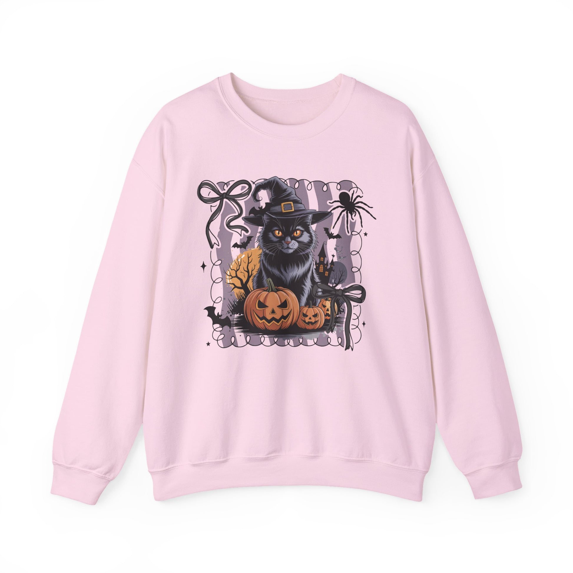 Spooky Cat Halloween Crewneck Sweatshirt - Samberule