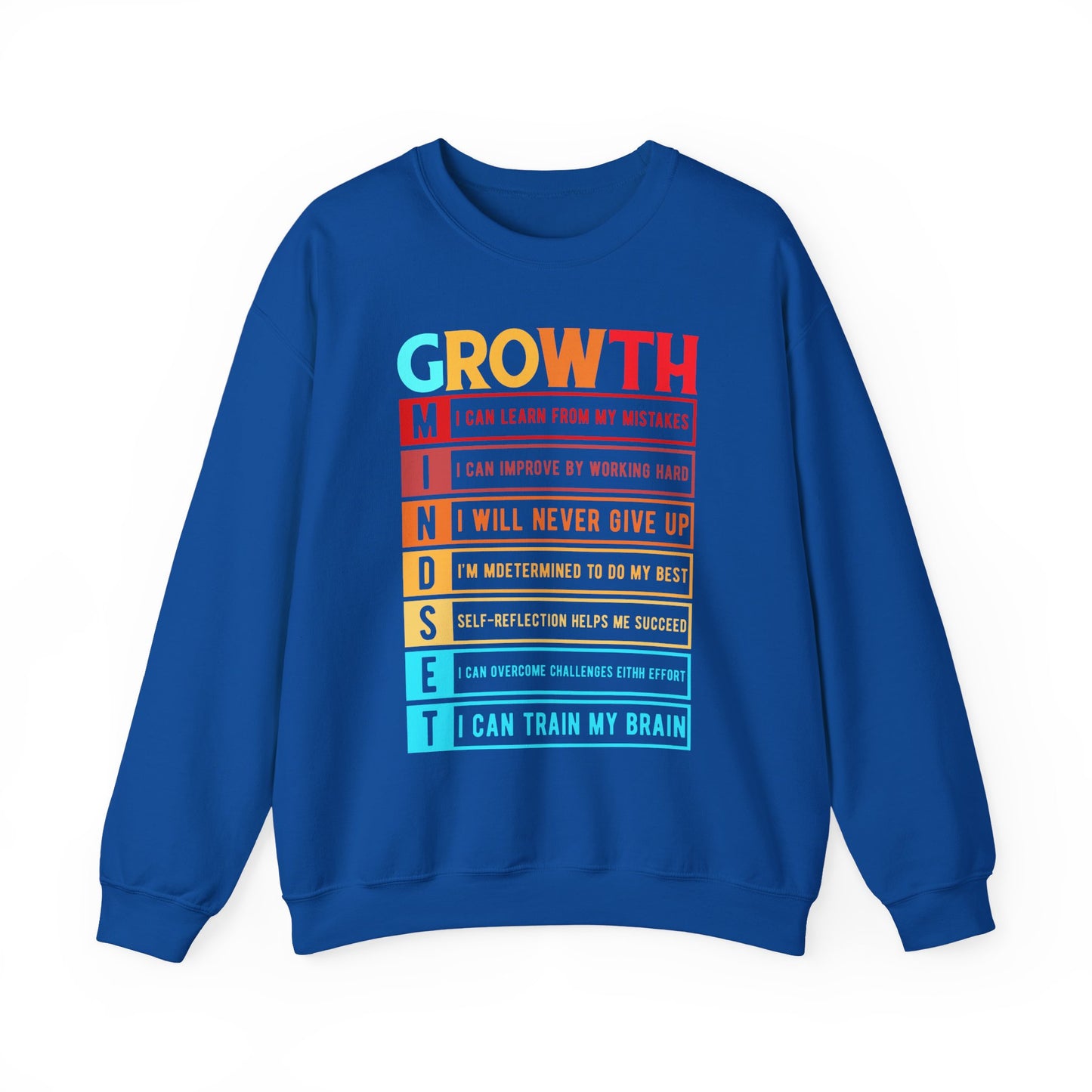 Mindset Growth Motivational Crewneck Sweatshirt
