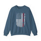 "Faith Over Fear American Flag' Faith Crewneck Sweatshirt