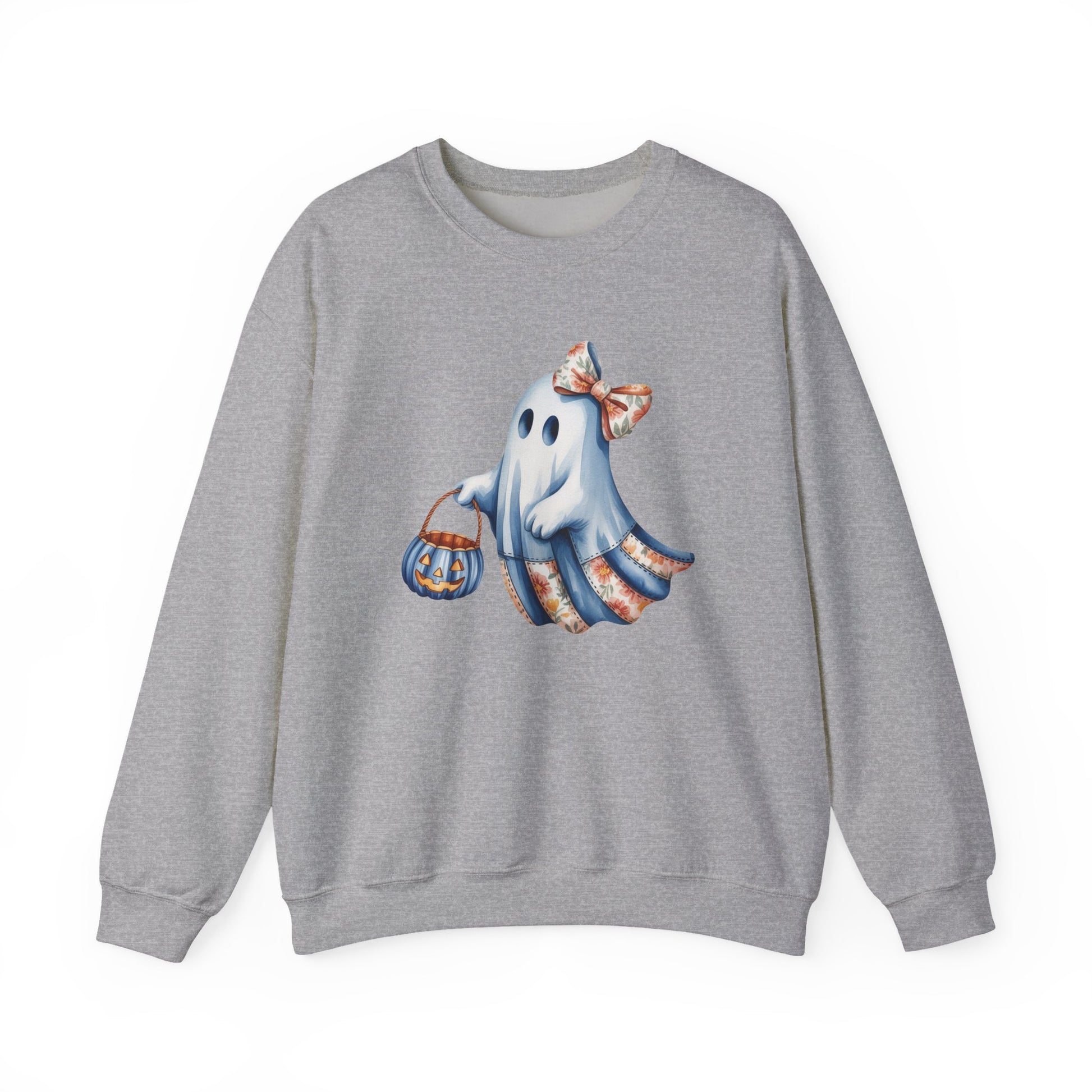 Adorable Ghost Halloween Crewneck Sweatshirt - Samberule