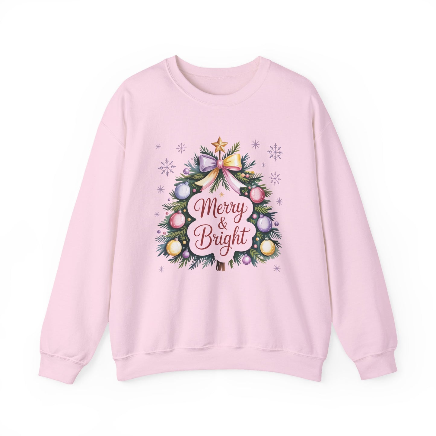 Merry & Bright Christmas Crewneck Sweatshirt