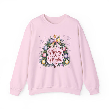 Merry & Bright Christmas Crewneck Sweatshirt