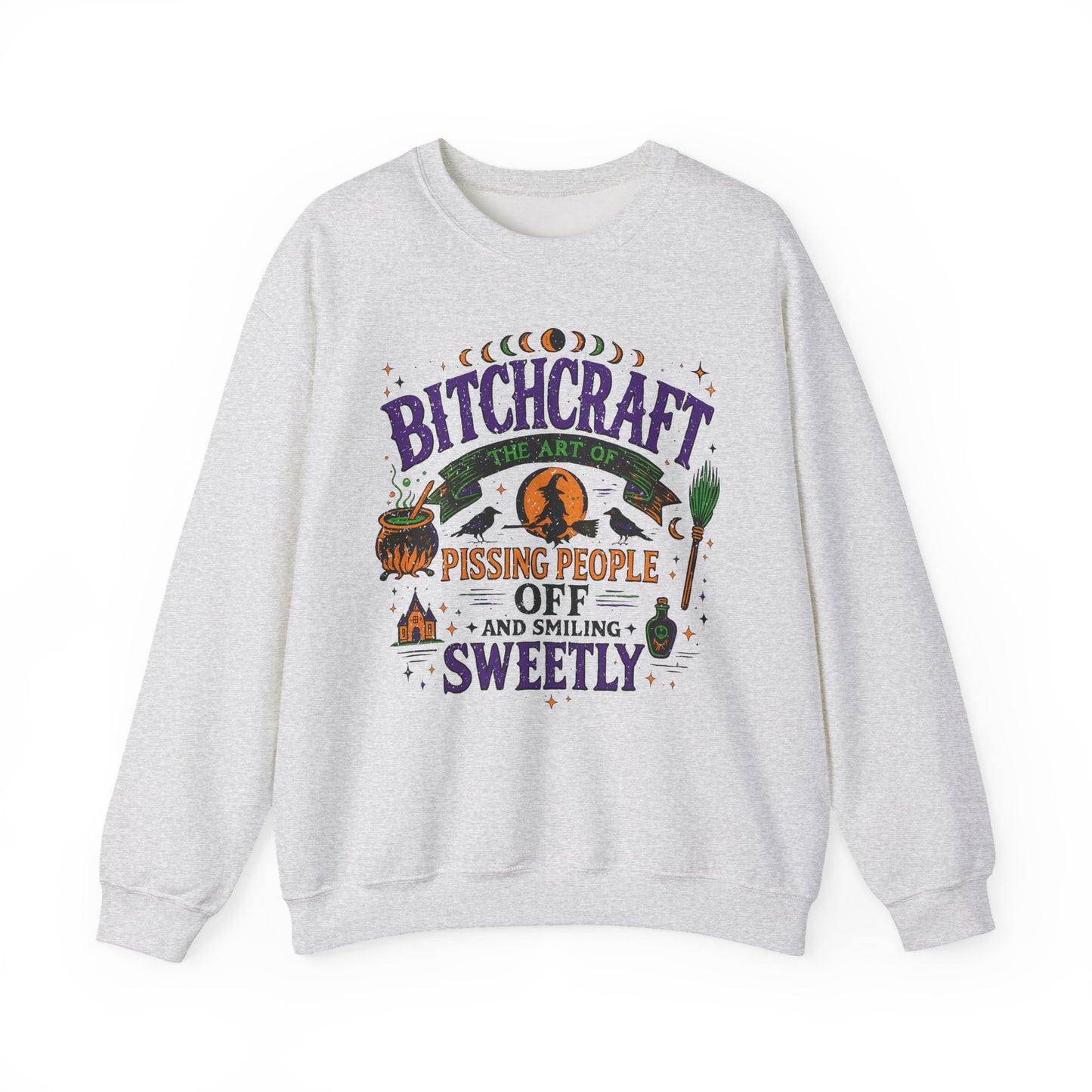 Bitchcraft Halloween Crewneck Sweatshirt - Samberule