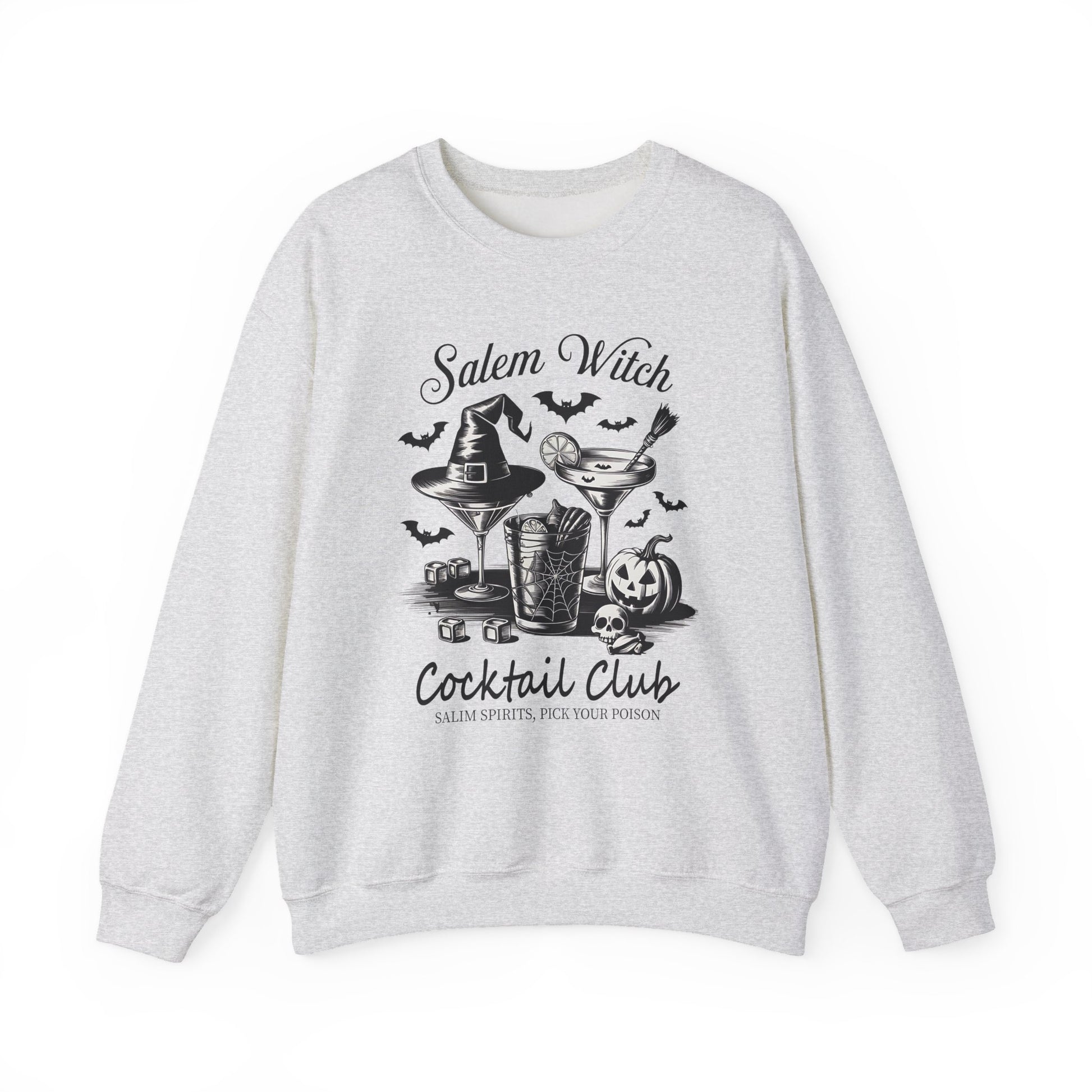 Salem Witch Cocktail Club Halloween Crewneck Sweatshirt - Samberule