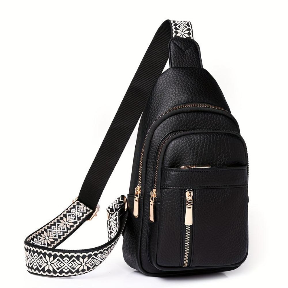 Margaret - Vegan Leather Sling Crossbody Bag - Samberule