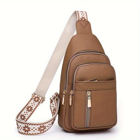 Margaret - Vegan Leather Sling Crossbody Bag - Samberule