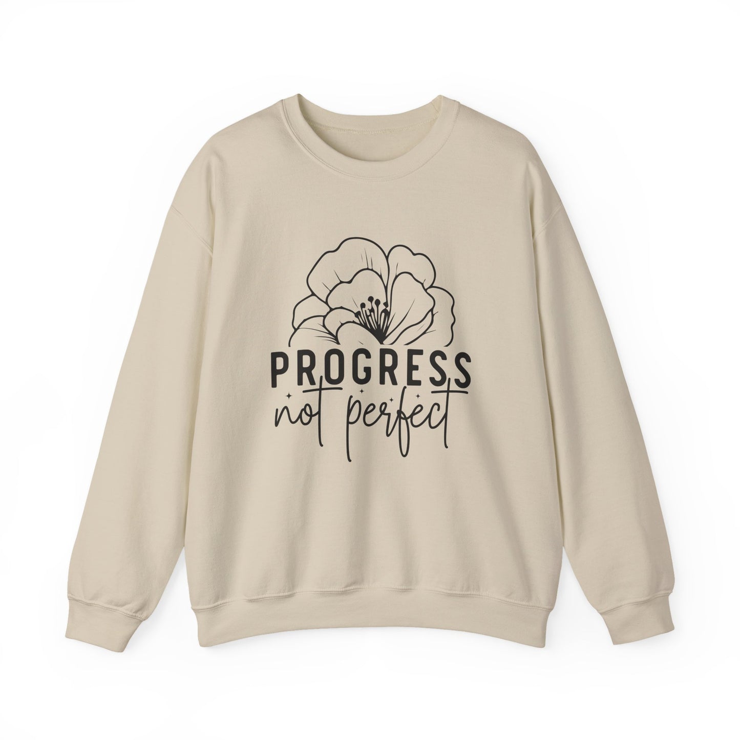 Progress Not Perfect Mental Health Crewneck Sweatshirt