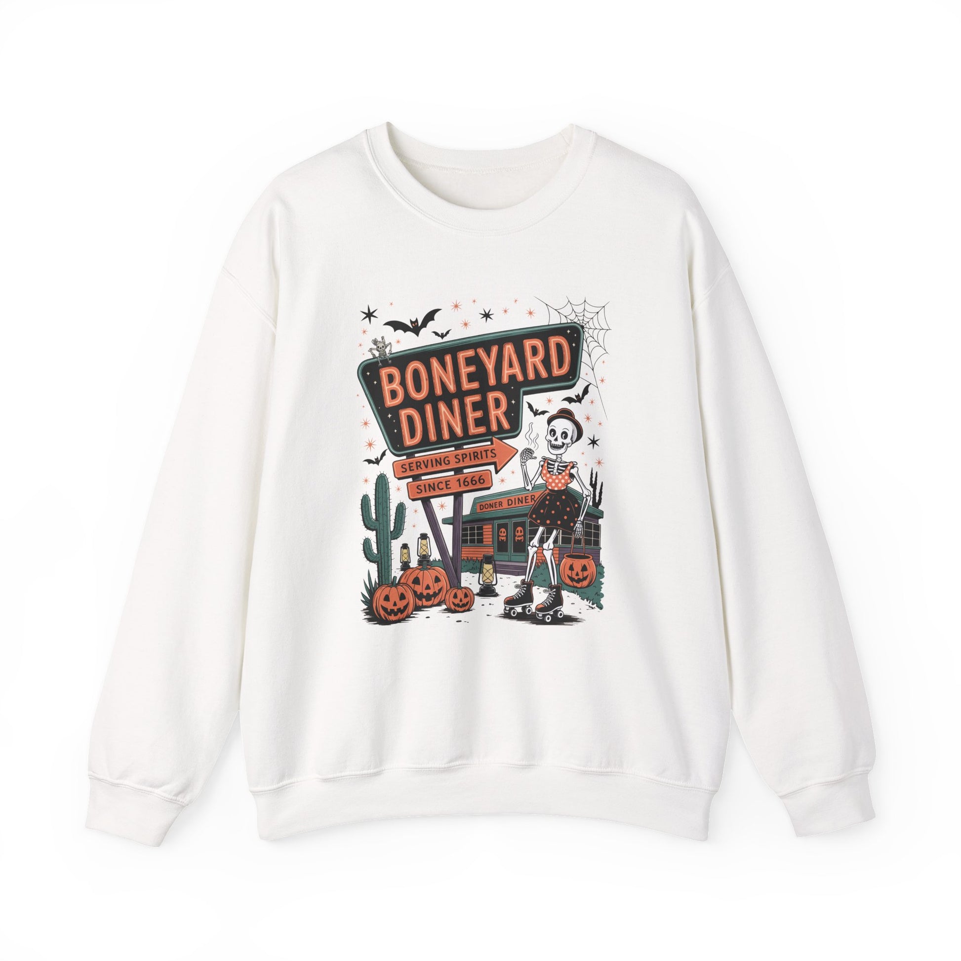 Boneyard Diner Halloween Crewneck Sweatshirt - Samberule