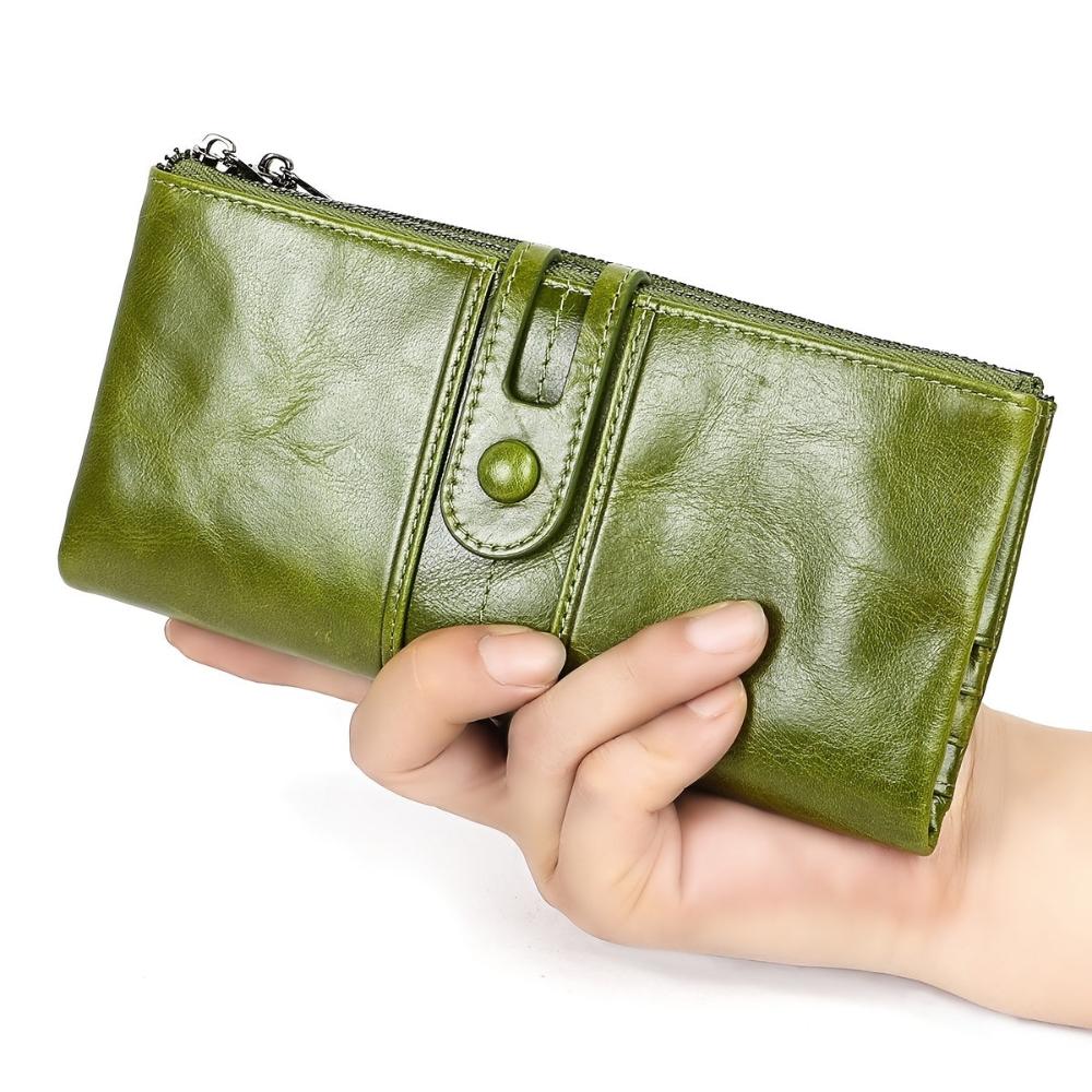 Maria - Leather Long Clutch Wallet - Samberule