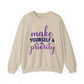 Make Yourself a Priority Mental Health Crewneck Sweatshirt