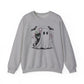 Halloween Ghost And Black Cat Halloween Crewneck Sweatshirt - Samberule