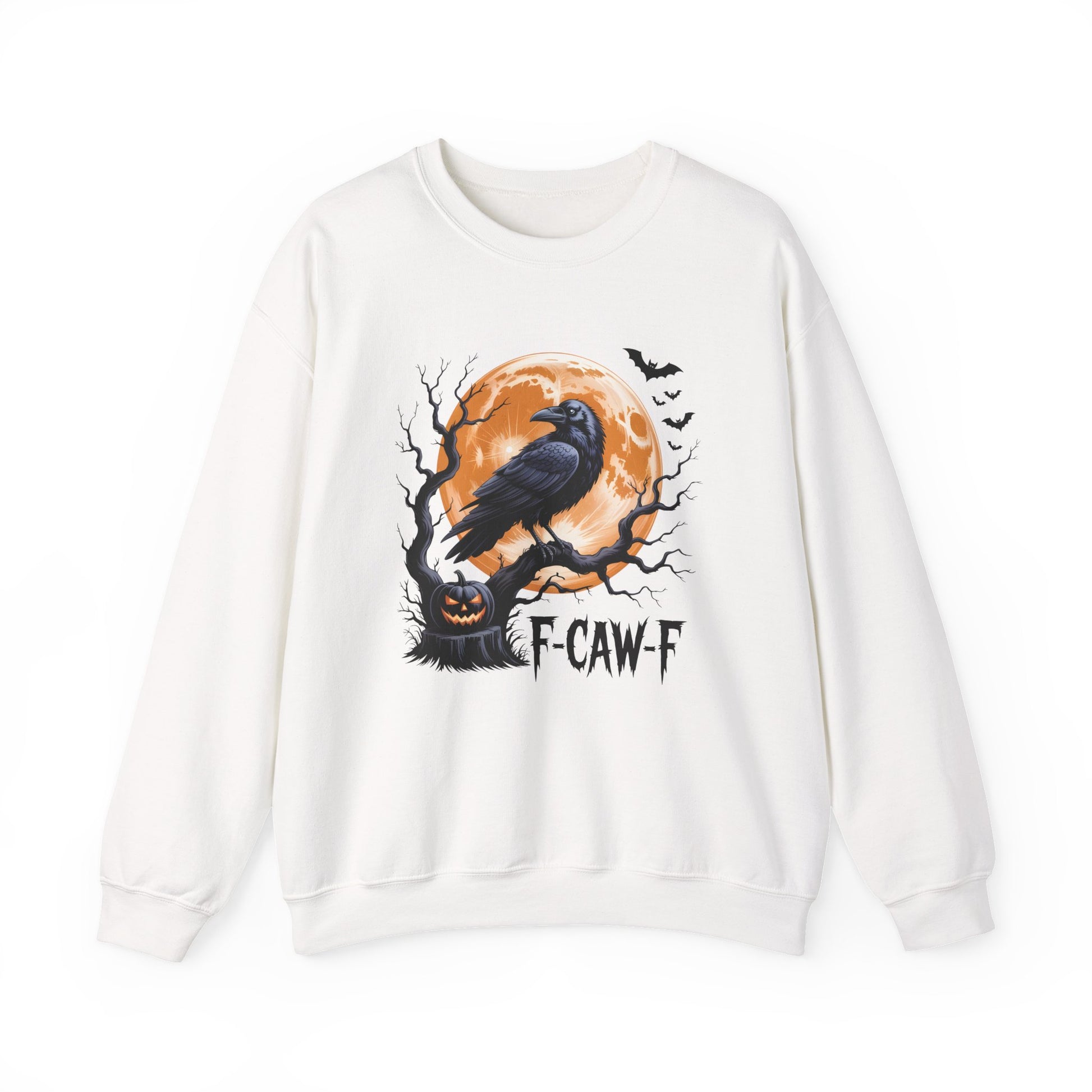 Black Crow F-Caw-F Halloween Crewneck Sweatshirt - Samberule