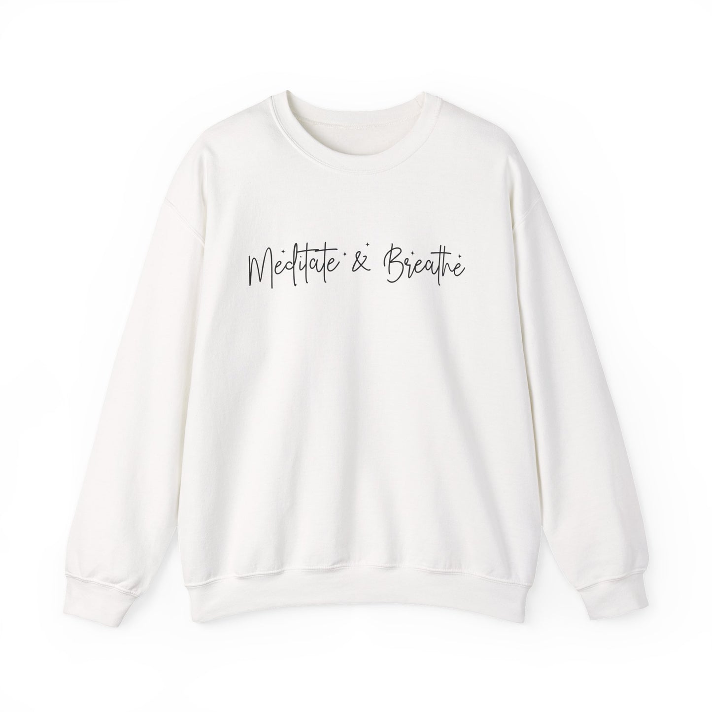 Meditate & Breathe Mental Health Crewneck Sweatshirt