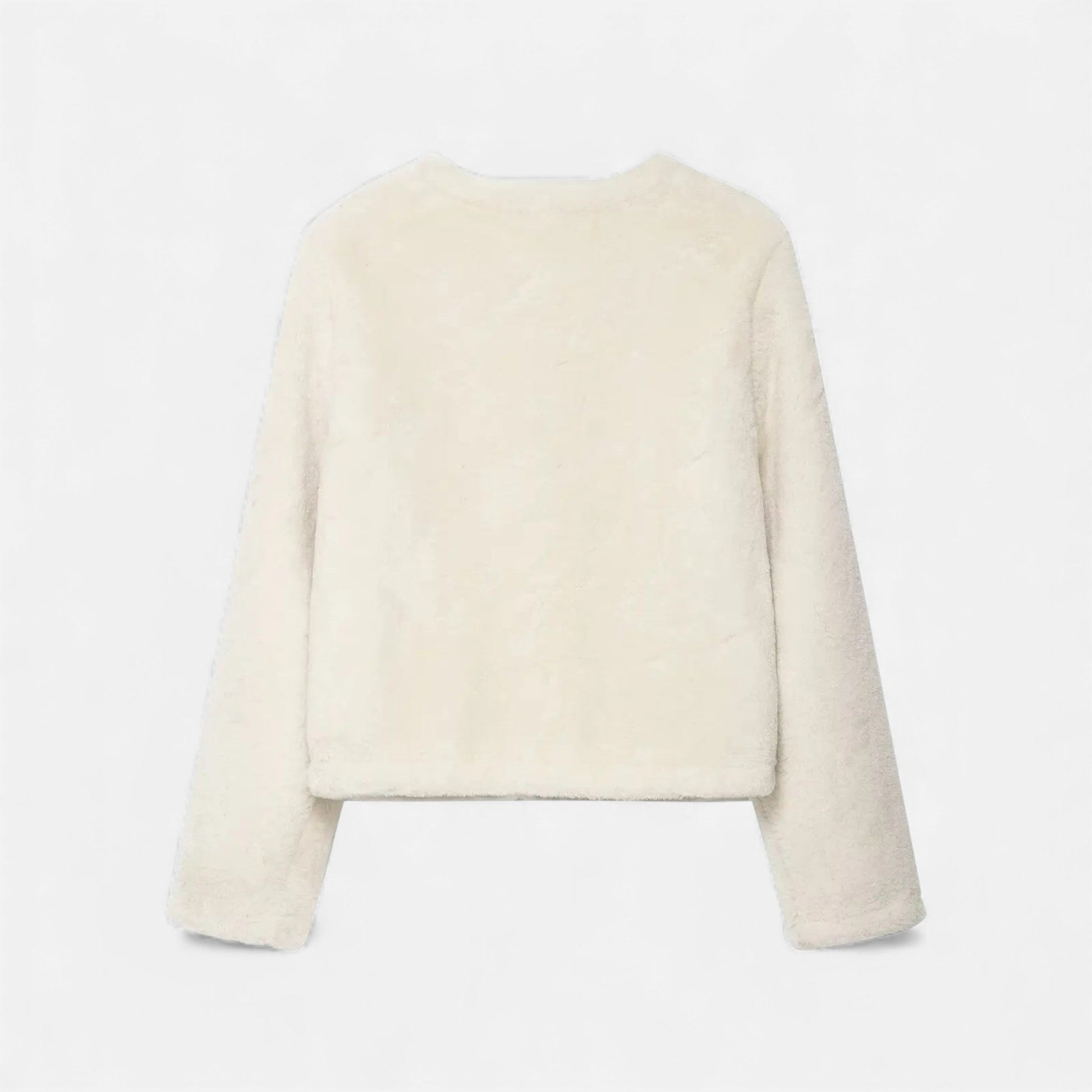 Women’s Faux Fur Jacket with Toggle Buttons - Samberule