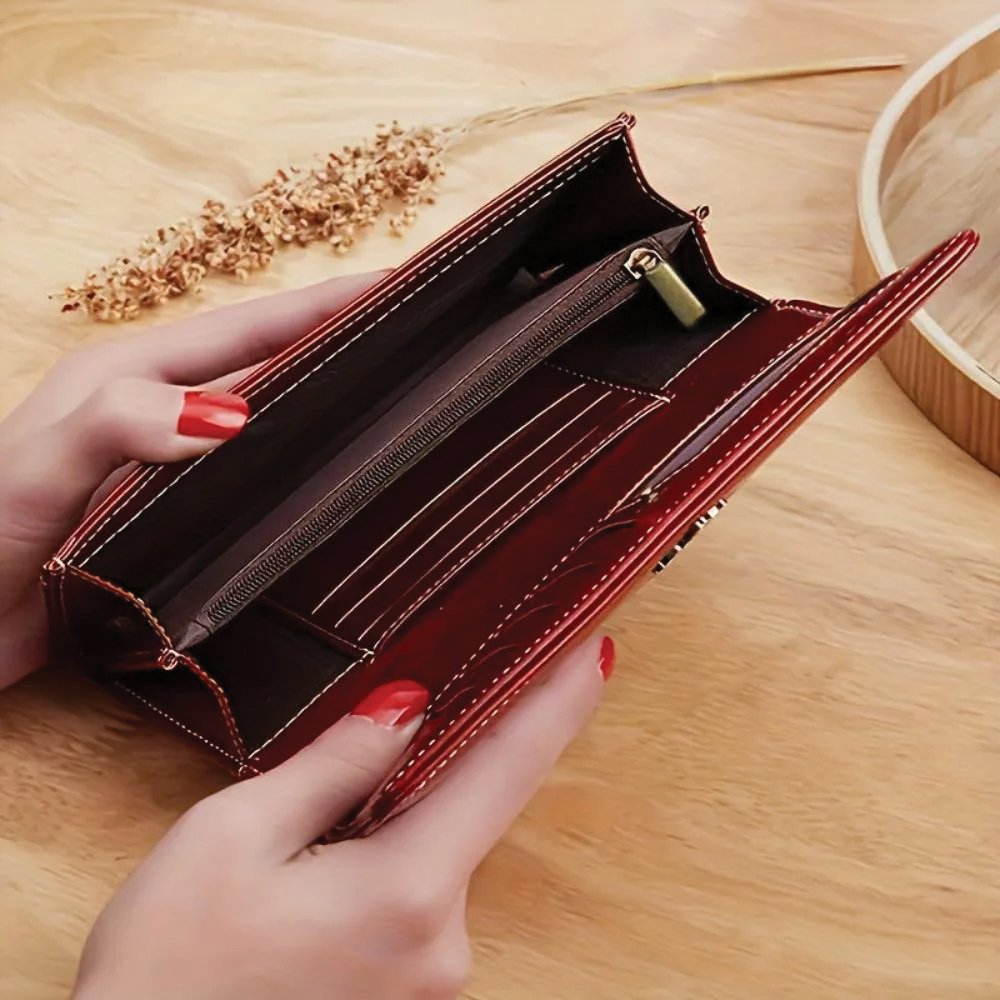 Sandra - Leather Bifold Wallet - Samberule